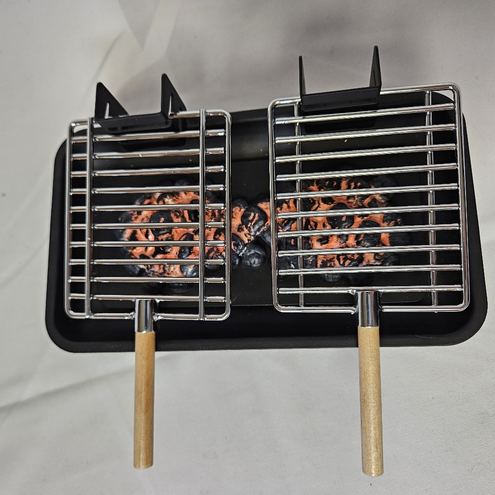 American Girl Doll Grill Set with Silver and Black